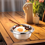 Maxbell Stainless Steel Mixing Bowl Portable Soup Bowl for Kitchen Restaurant Baking Only Bowl