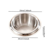Maxbell Stainless Steel Mixing Bowl Portable Soup Bowl for Kitchen Restaurant Baking Only Bowl