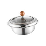Maxbell Stainless Steel Mixing Bowl Portable Soup Bowl for Kitchen Restaurant Baking with Lid