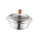 Maxbell Stainless Steel Mixing Bowl Portable Soup Bowl for Kitchen Restaurant Baking with Lid
