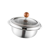 Maxbell Stainless Steel Mixing Bowl Portable Soup Bowl for Kitchen Restaurant Baking with Lid