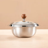 Maxbell Stainless Steel Mixing Bowl Portable Soup Bowl for Kitchen Restaurant Baking with Lid
