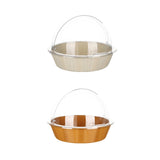 Maxbell Bread Basket with Cover Dustproof Serving Tray for Kitchen Vegetable Display White