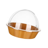 Maxbell Bread Basket with Cover Dustproof Serving Tray for Kitchen Vegetable Display Brown