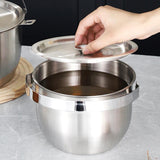 Maxbell Cooking Pot Soup Pot Stainless Steel Camping Pot for Cooking Home Commercial 2L