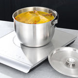 Maxbell Cooking Pot Soup Pot Stainless Steel Camping Pot for Cooking Home Commercial 2.8L