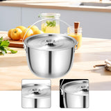 Maxbell Cooking Pot Soup Pot Stainless Steel Camping Pot for Cooking Home Commercial 2.8L