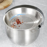Maxbell Cooking Pot Soup Pot Stainless Steel Camping Pot for Cooking Home Commercial 4L