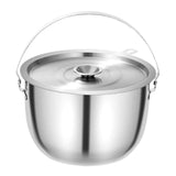 Maxbell Cooking Pot Soup Pot Stainless Steel Camping Pot for Cooking Home Commercial 5L