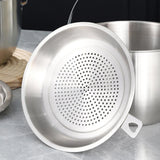 Maxbell Oil Filter Pot Multifunction Large Capacity with Fine Mesh Strainer Cookware 5L