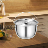 Maxbell Oil Filter Pot Multifunction Large Capacity with Fine Mesh Strainer Cookware 5L