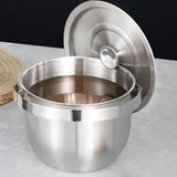 Maxbell Oil Filter Pot Multifunction Large Capacity with Fine Mesh Strainer Cookware 5L
