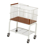 Maxbell Laundry Cart with Detachable Storage Basket for Sorting Dirty Clothes 2 in 1 Black Wheels