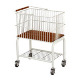 Maxbell Laundry Cart with Detachable Storage Basket for Sorting Dirty Clothes 2 in 1 Black Wheels