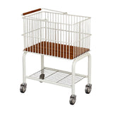 Maxbell Laundry Cart with Detachable Storage Basket for Sorting Dirty Clothes 2 in 1 Black Wheels