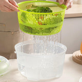 Maxbell Vegetable Dryer Fruits Spinning Draining Container Salad Mixer Salad Spinner