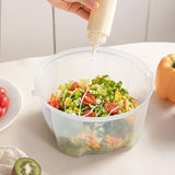 Maxbell Vegetable Dryer Fruits Spinning Draining Container Salad Mixer Salad Spinner