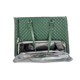 Maxbell Woman Tote Bag Lunch Bag Combo Set Versatile Handbag for Shopping Waterproof Green