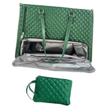 Maxbell Woman Tote Bag Lunch Bag Combo Set Versatile Handbag for Shopping Waterproof Green