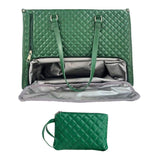 Maxbell Woman Tote Bag Lunch Bag Combo Set Versatile Handbag for Shopping Waterproof Green