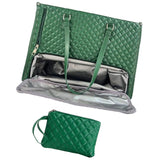 Maxbell Woman Tote Bag Lunch Bag Combo Set Versatile Handbag for Shopping Waterproof Green