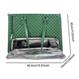 Maxbell Woman Tote Bag Lunch Bag Combo Set Versatile Handbag for Shopping Waterproof Green