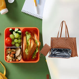 Maxbell Woman Tote Bag Lunch Bag Combo Set Versatile Handbag for Shopping Waterproof Brown