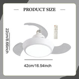 Maxbell Ceiling Fan Light Fixture Three Adjustable Wind Speeds for Apartment Kitchen S 33W