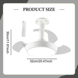 Maxbell Ceiling Fan Light Fixture Three Adjustable Wind Speeds for Apartment Kitchen L 48W