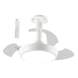 Maxbell Ceiling Fan Light Fixture Three Adjustable Wind Speeds for Apartment Kitchen L 48W