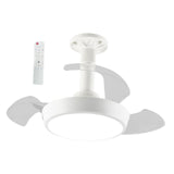 Maxbell Ceiling Fan Light Fixture Three Adjustable Wind Speeds for Apartment Kitchen L 48W