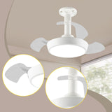 Maxbell Ceiling Fan Light Fixture Three Adjustable Wind Speeds for Apartment Kitchen L 48W