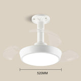 Maxbell Ceiling Fan Light Fixture Three Adjustable Wind Speeds for Apartment Kitchen L 48W