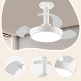 Maxbell Ceiling Fan Light Fixture Three Adjustable Wind Speeds for Apartment Kitchen L 48W