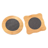 Maxbell Insulation Pad Wood Housewarming Gift Bowl Mat for Party Countertop Tabletop Round
