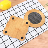 Maxbell Insulation Pad Wood Housewarming Gift Bowl Mat for Party Countertop Tabletop Square