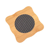 Maxbell Insulation Pad Wood Housewarming Gift Bowl Mat for Party Countertop Tabletop Square