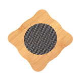 Maxbell Insulation Pad Wood Housewarming Gift Bowl Mat for Party Countertop Tabletop Square