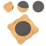 Maxbell Insulation Pad Wood Housewarming Gift Bowl Mat for Party Countertop Tabletop Square