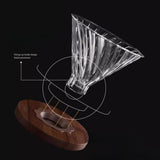 Maxbell Pour over Coffee Maker 600ml Portable Glass Dripper for Camping Kitchen Cafe clear