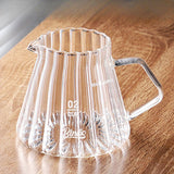 Maxbell Pour over Coffee Maker 600ml Portable Glass Dripper for Camping Kitchen Cafe clear