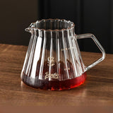 Maxbell Pour over Coffee Maker 600ml Portable Glass Dripper for Camping Kitchen Cafe clear