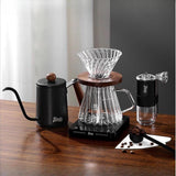 Maxbell Pour over Coffee Maker 600ml Portable Glass Dripper for Camping Kitchen Cafe clear
