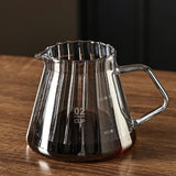 Maxbell Pour over Coffee Maker 600ml Portable Glass Dripper for Camping Kitchen Cafe gray