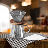 Maxbell Pour over Coffee Maker 600ml Portable Glass Dripper for Camping Kitchen Cafe gray
