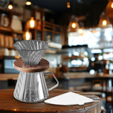 Maxbell Pour over Coffee Maker 600ml Portable Glass Dripper for Camping Kitchen Cafe gray