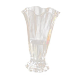 Maxbell Petals Glass Vase Portable Plant Flower Container for Cafe Dining Room Decor Clear