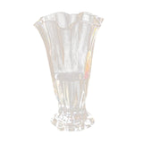 Maxbell Petals Glass Vase Portable Plant Flower Container for Cafe Dining Room Decor Clear