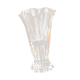 Maxbell Petals Glass Vase Portable Plant Flower Container for Cafe Dining Room Decor Clear