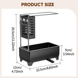 Maxbell Kitchen Sink Organizer Storage Essentials Black Counter with Auto Drain Tray